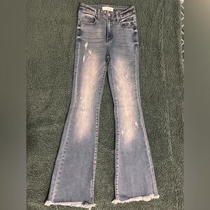 KanCan Distressed Blue Flare Jeans